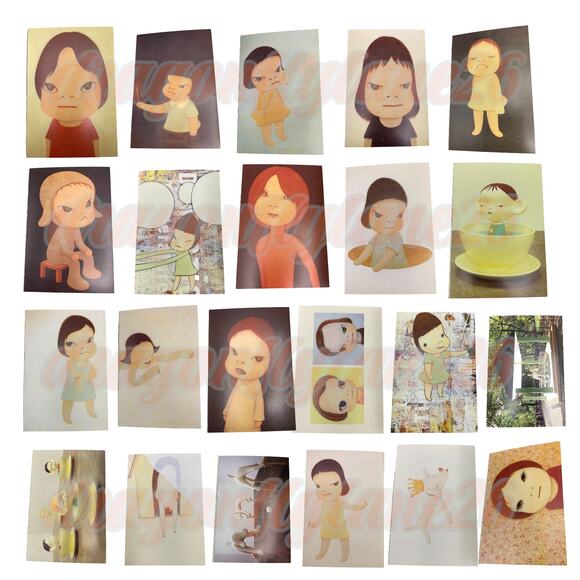 Yoshimoto Nara Postcards Oh My God I Miss You Postcard Book 2004 INCOMPLETE 21
